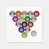 Billard Aight Ball Rack Serviette (Vorderseite)