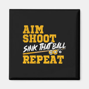 Billard Aim Shoot Sink, dass Ball wiederholen Pool Magnet