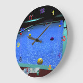 Billard Akrylwall-Uhr Große Wanduhr (Winkel)
