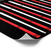 Billard American Flag Patriotic Pool Player Poster (Ecke)