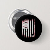 Billard American Flag USA Billard Spieler und Bill Button (Vorne & Hinten)