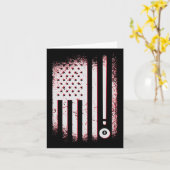 Billard American Flag USA Billard Spieler und Bill Karte (Gelbe Blume)
