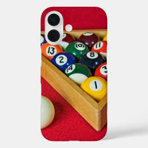 Billard an der Roten Felt iPhone 16 Hülle