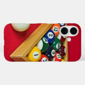 Billard an der Roten Felt Case-Mate iPhone Hülle (Rückseite (Horizontal))