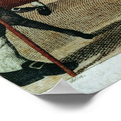 Billard, Ätzung aus dem 18. Jahrhundert von R.Saye Poster (Ecke)