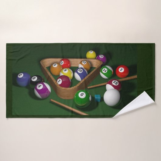 Billard-Badezimmer-Tuch-Set Badhandtuch Set (Badehandtuch)