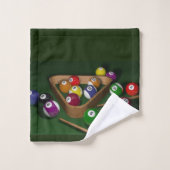 Billard-Badezimmer-Tuch-Set Badhandtuch Set (Waschlappen)