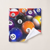 Billard-Badezimmer-Tuch-Set Badhandtuch Set (Waschlappen)