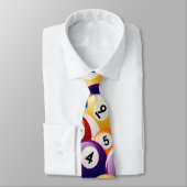 BILLARD-BALL-COLLAGE KRAWATTE (Gebunden)