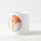 BILLARD-BALL DER NR.-13 KAFFEETASSE (Vorderseite Links)