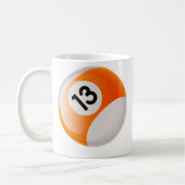 BILLARD-BALL DER NR.-13 KAFFEETASSE (Links)