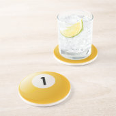 Billard-Ball der Nr.-1 Getränkeuntersetzer (Seite)