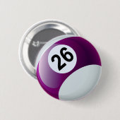 Billard-Ball der Nr.-26 Button (Vorne & Hinten)