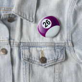 Billard-Ball der Nr.-26 Button (Beispiel)