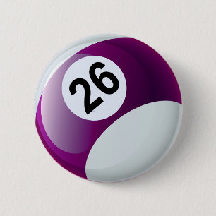 Billard-Ball der Nr.-26 Button