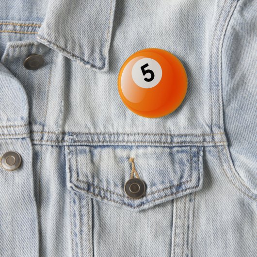BILLARD-BALL DER NR.-5 BUTTON (Beispiel)