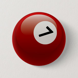 BILLARD-BALL DER NR.-7 BUTTON