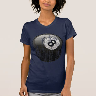 BILLARD-BALL DER NR.-8 - ABGEFRESSEN UND GEALTERT T-Shirt
