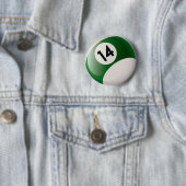 BILLARD-BALL DER NR.-VIERZEHN BUTTON (Beispiel)