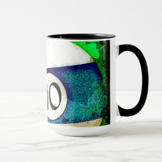 BILLARD-BALL NR. 10 TASSE (Rechts)