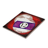 BILLARD-BALL NR. 12 FLIESE (Seite)