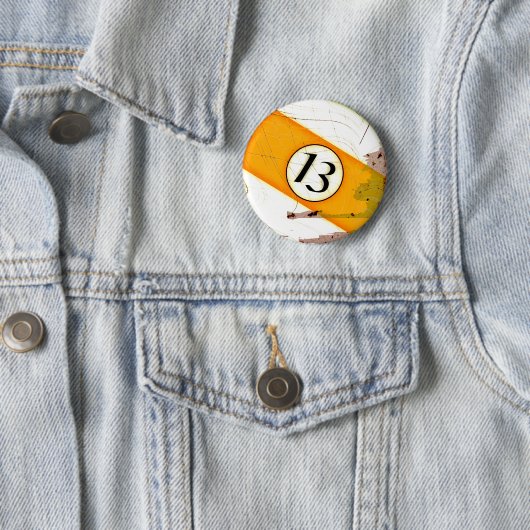 BILLARD-BALL NR. 13 BUTTON (Beispiel)