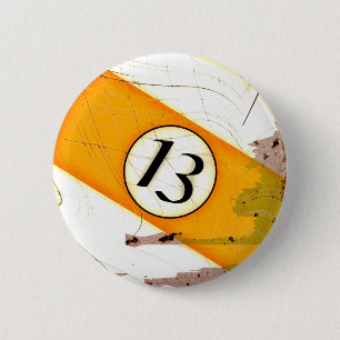 BILLARD-BALL NR. 13 BUTTON
