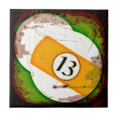 BILLARD-BALL NR. 13 FLIESE (Vorderseite)