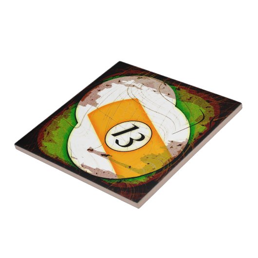 BILLARD-BALL NR. 13 FLIESE (Seite)