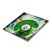 BILLARD-BALL NR. 6 FLIESE (Seite)