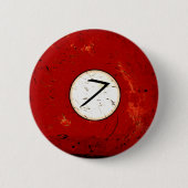BILLARD-BALL NR. 7 BUTTON (Vorderseite)