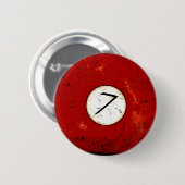 BILLARD-BALL NR. 7 BUTTON (Vorne & Hinten)