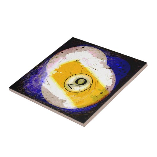BILLARD-BALL NR. 9 FLIESE (Seite)
