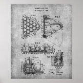 Billard Ball Rack Print 9 Billiards Poster (Vorne)
