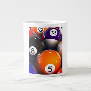 Billard-Ball-Tunnel-bohrwagenTasse Jumbo-Tasse