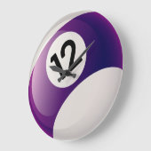 Billard-Ball-Uhr der Nr.-12 Große Wanduhr (Winkel)