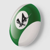 Billard-Ball-Uhr der Nr.-14 Große Wanduhr (Winkel)