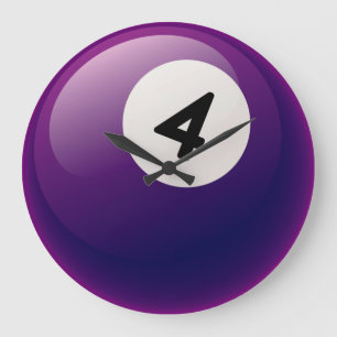 Billard-Ball-Uhr der Nr.-4 Große Wanduhr