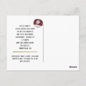 Billard Balls 15. Geburtstagsparty Postkarte (Rückseite)