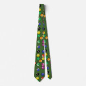 Billard Balls Pool Table Necktie Krawatte (Vorderseite)