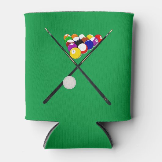 Billard-Balls und Pool-Cues Dosenkühler (Vorderseite)