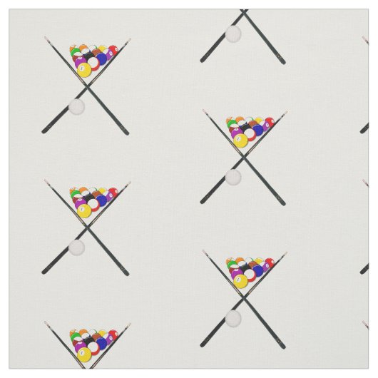 Billard-Balls und Pool-Cues Stoff (Muster)