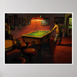 Billard bei Embers Lounge PETERS Poster