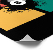 Billard-Bekleidung - Billiard Poster (Ecke)