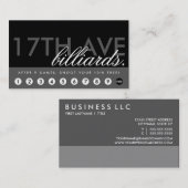 BILLARD-Belohnungsprogramm Treuekarte (Vorne/Hinten)