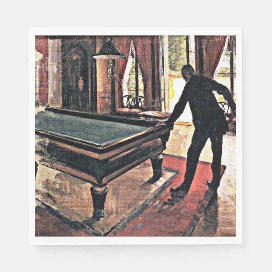 Billard, berühmtes Bild, Serviette (Vorderseite)