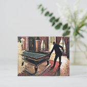 Billard, berühmtes Gemälde Postkarte (Stehend Vorderseite)