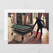 Billard, berühmtes Gemälde Postkarte (Vorne/Hinten)