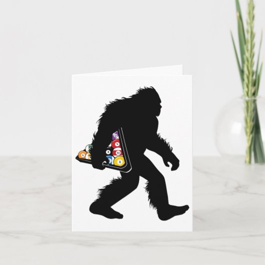Billard Bigfoot mit Pool Sasquatch Snooker Karte (Vorderseite)