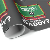 Billard Biliard Liebe Snooker Pool Funny Daddy Vat Geschenkpapier (Rolleneckpunkt)
